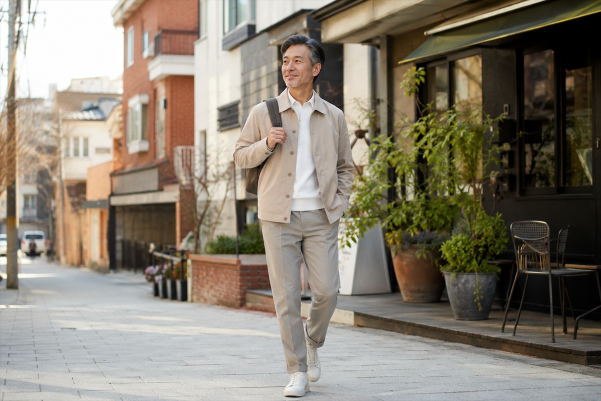 50代の韓国旅行で選びたいきれいめカジュアルの服装