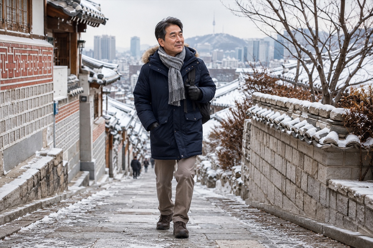 冬の韓国旅行で50代が選びたい防寒重視の服装