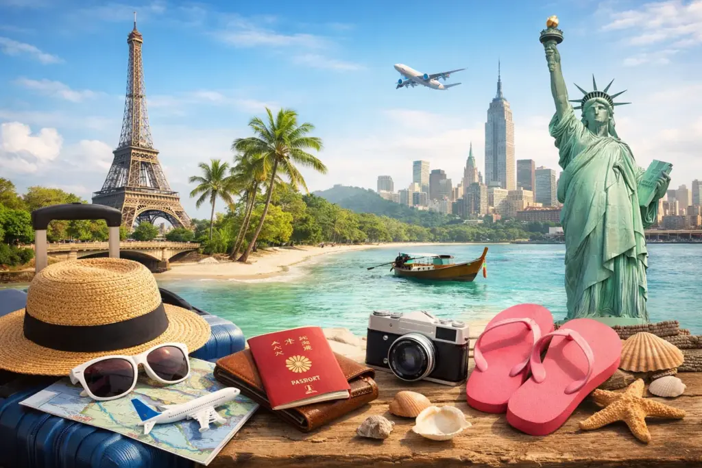 旅行の思い出と世界の名所