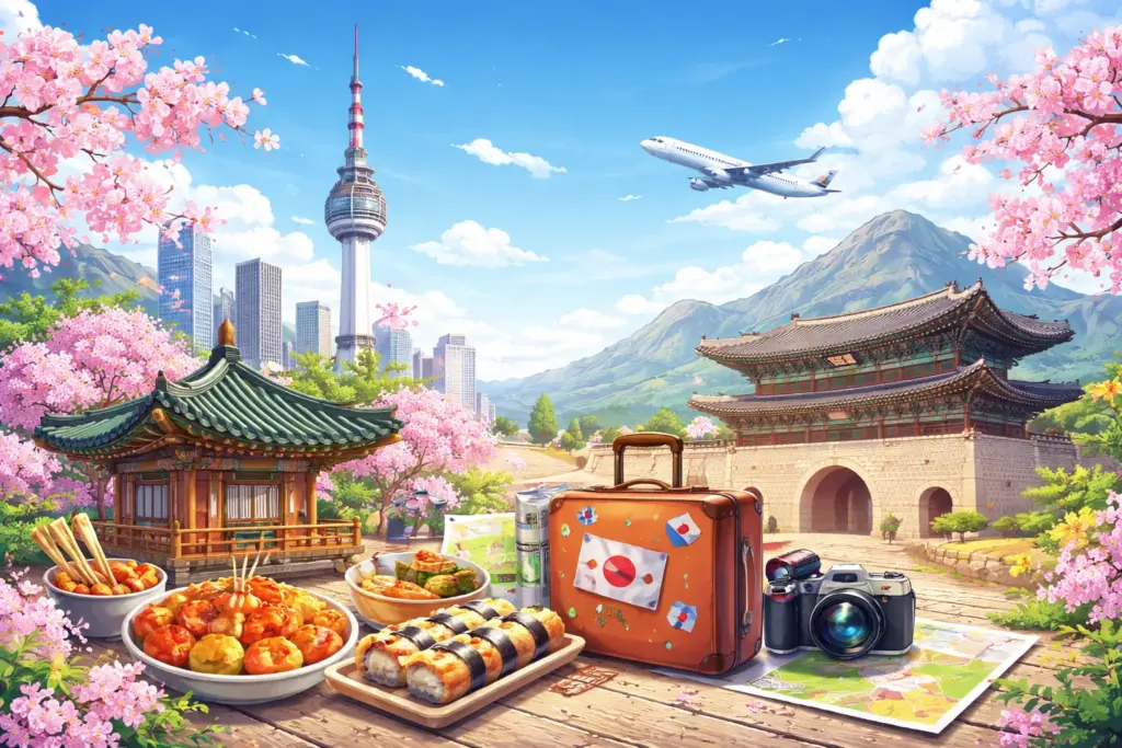 韓国の風景と文化の融合