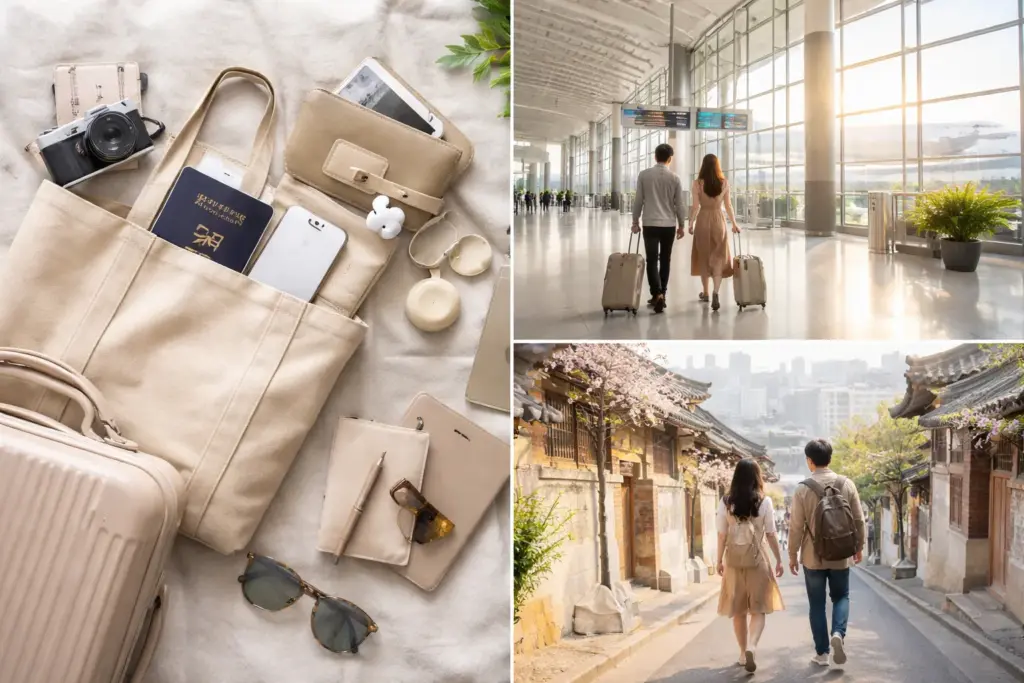 旅行の準備と朝のソウル