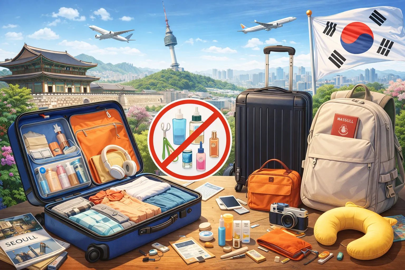 韓国旅行の準備完了