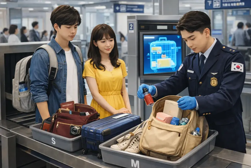 空港のセキュリティチェックポイント