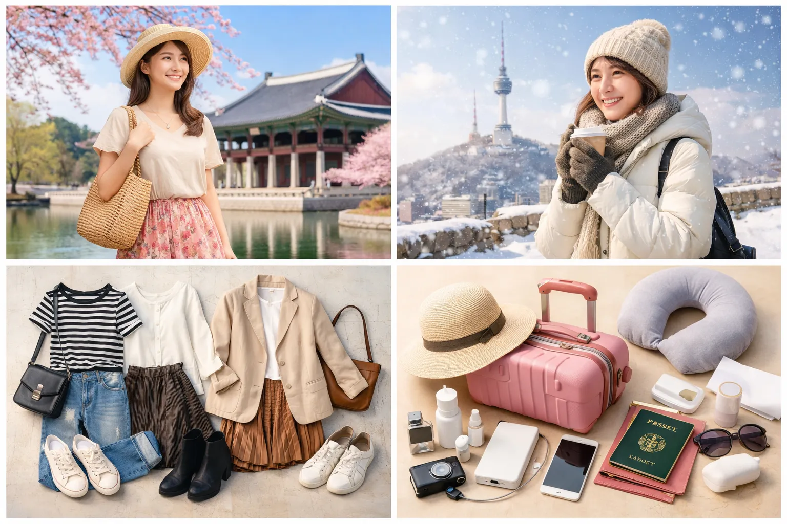 韓国旅行の季節ごとのコーディネート