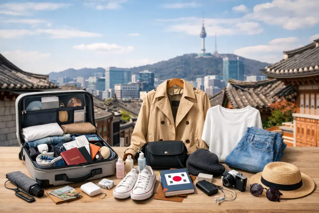 韓国旅行の準備完了