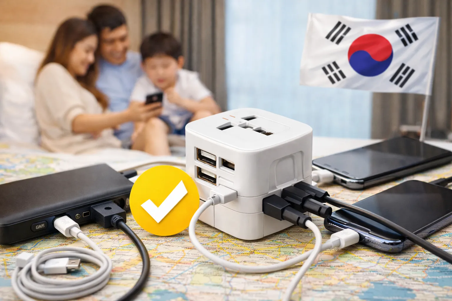 旅行用アダプターと家族の絆