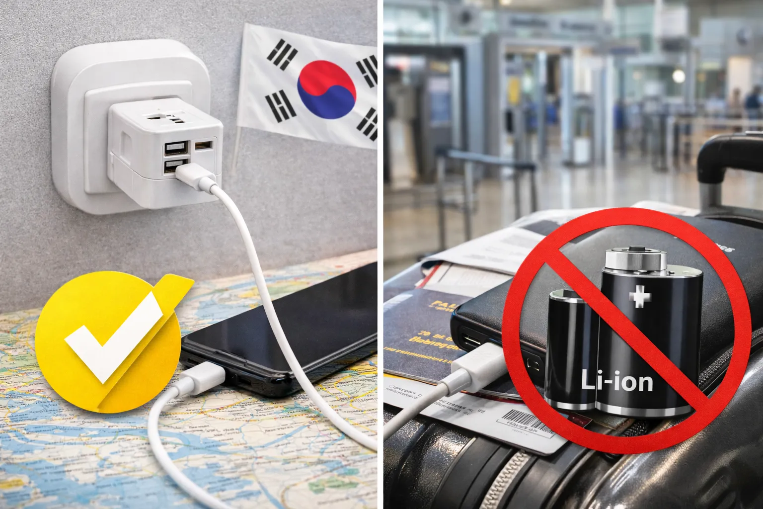 国際線での充電とバッテリー規制