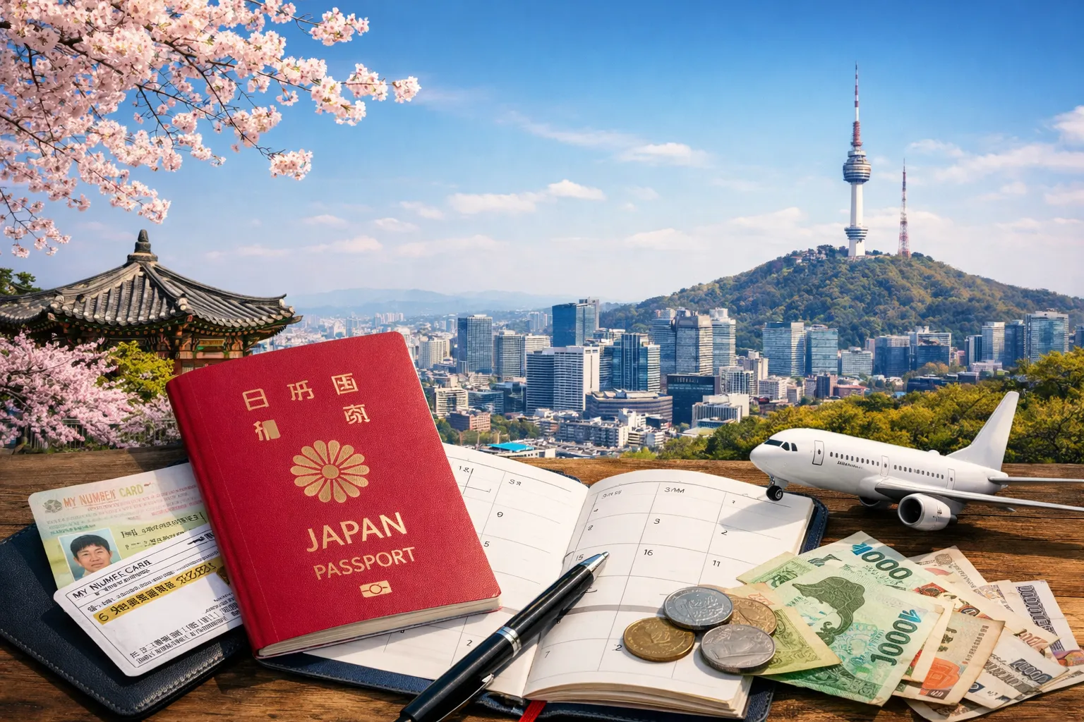 旅行の準備とソウルの景色