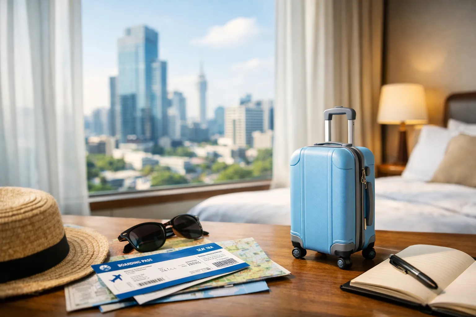 旅行準備の一瞬