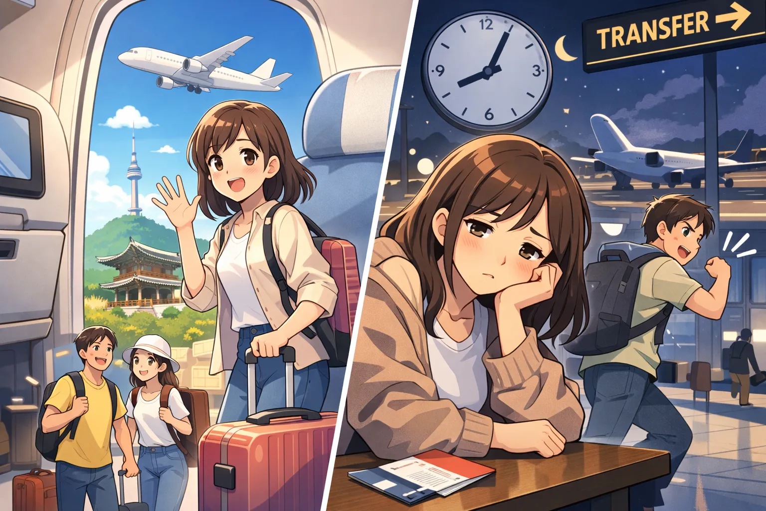 楽しい旅行と時間に追われる旅