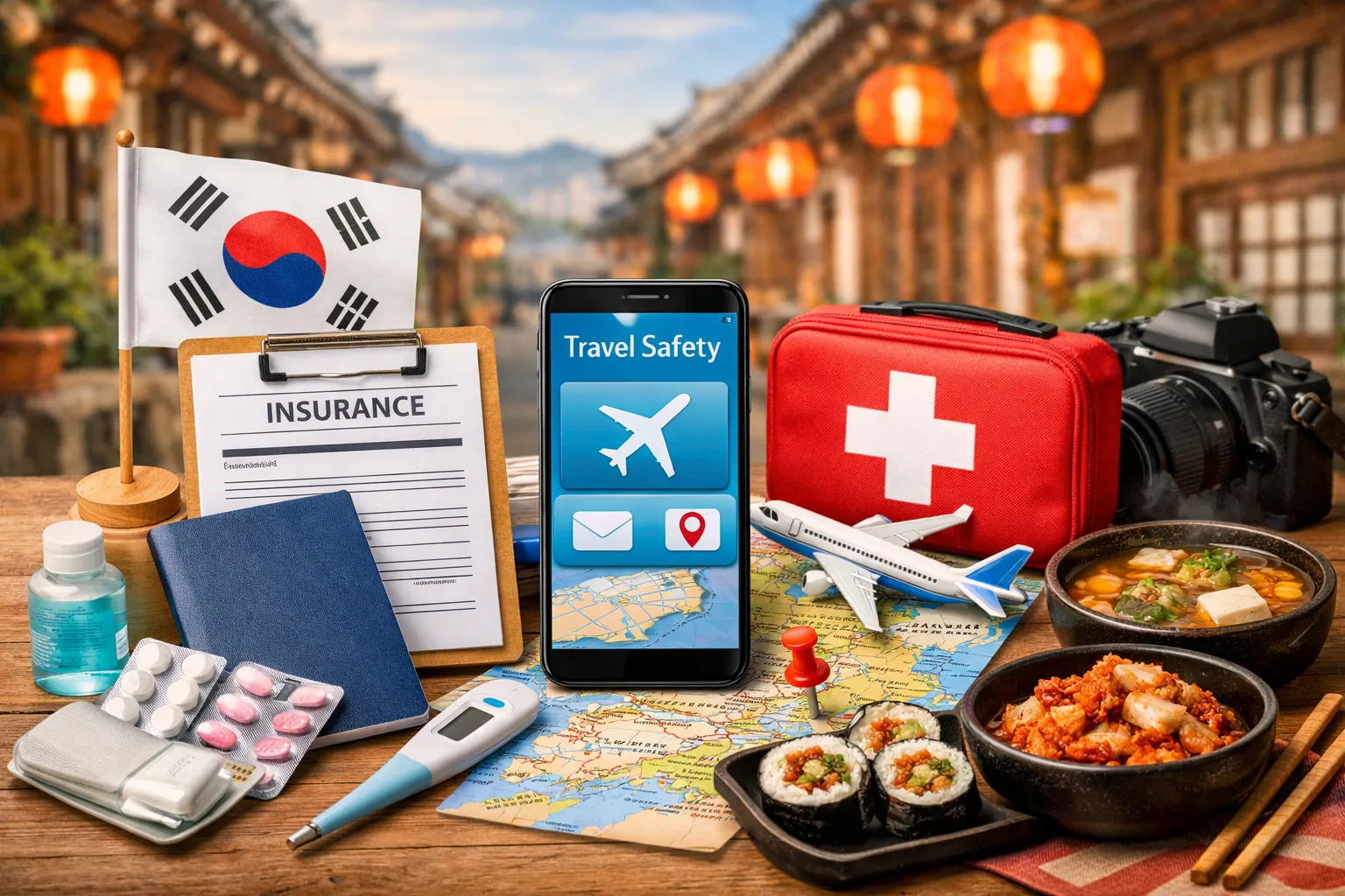 旅行準備と韓国の風景