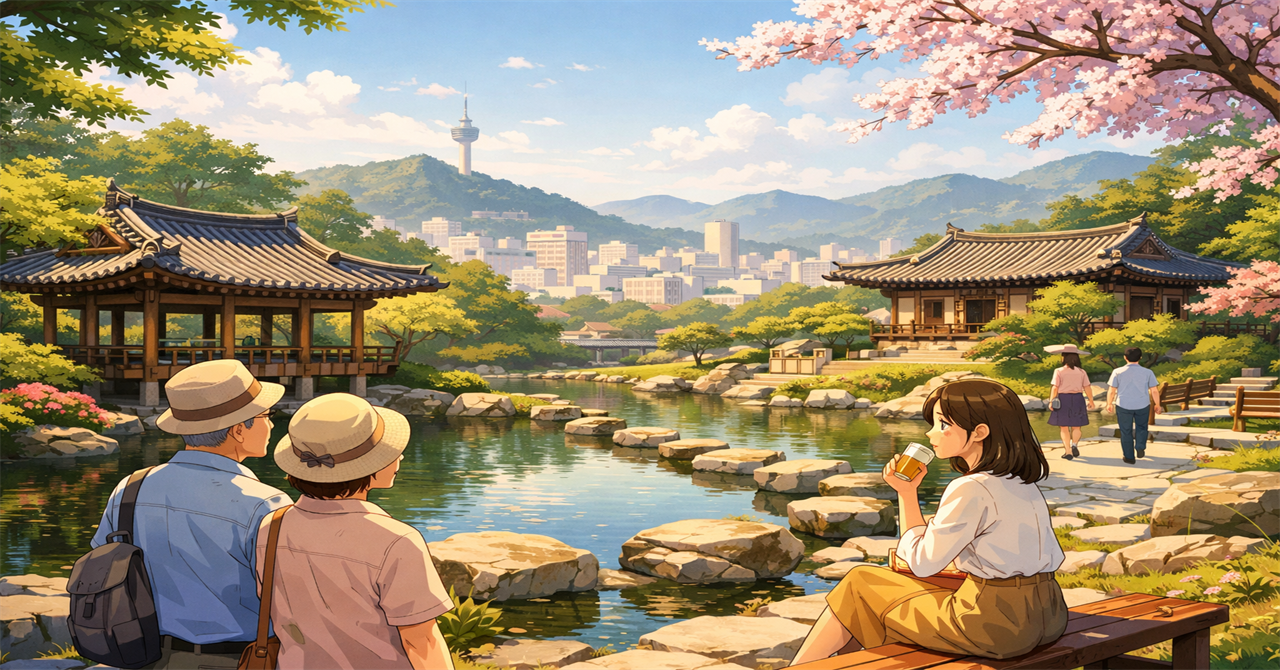 大邱の静かな午後