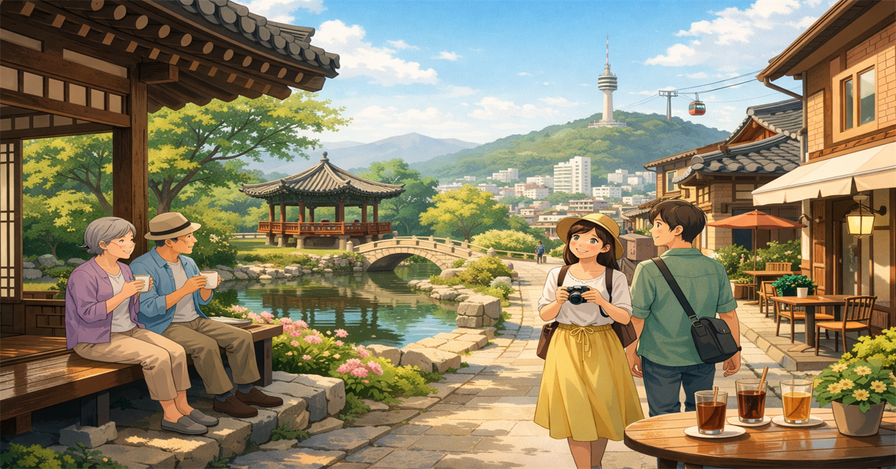 静かな午後の大邱の風景