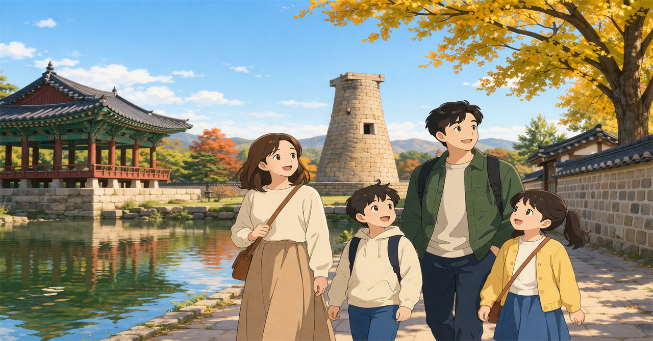 家族の秋の韓国旅行