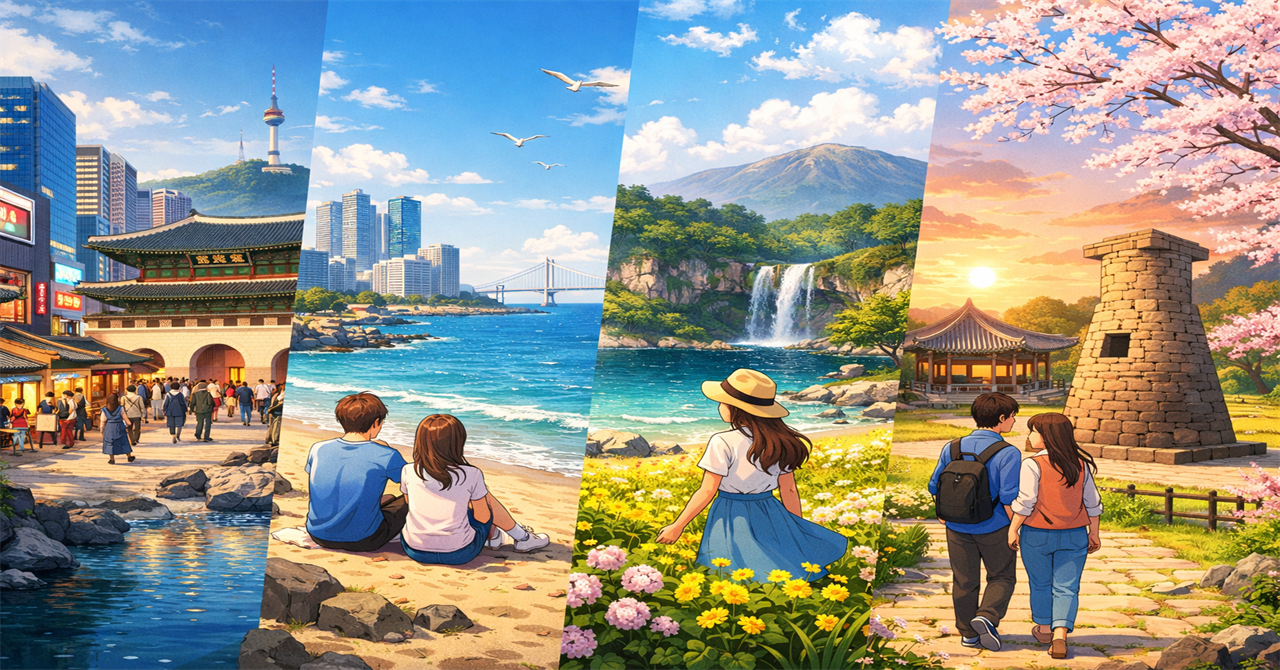 韓国の四季折々の風景