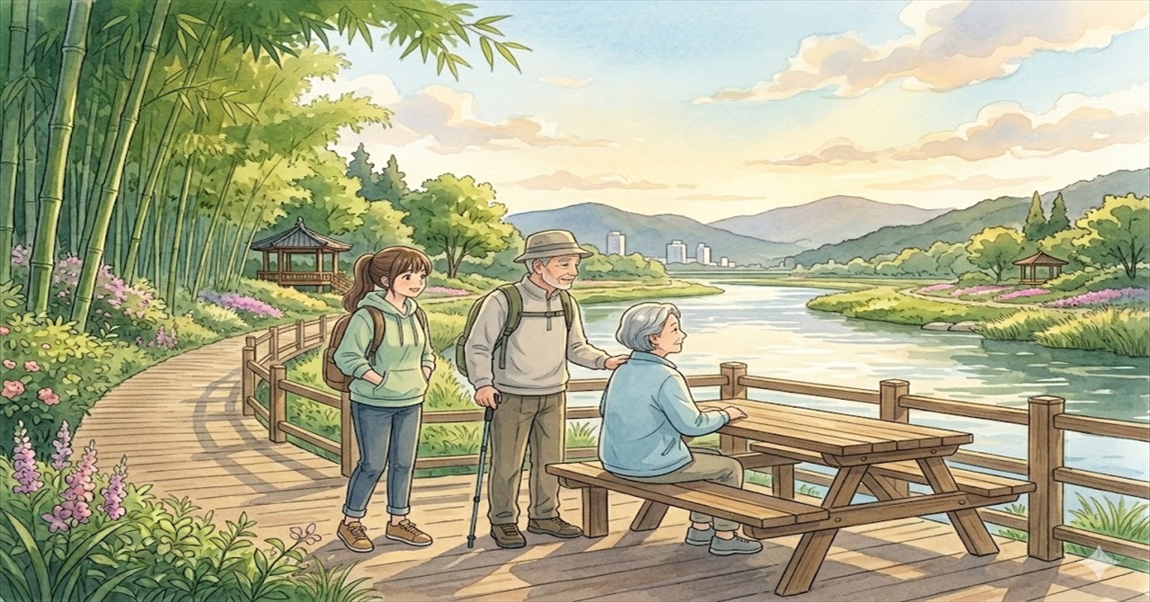 自分の歩幅で、景色を味わう。蔚山・水辺の語らい